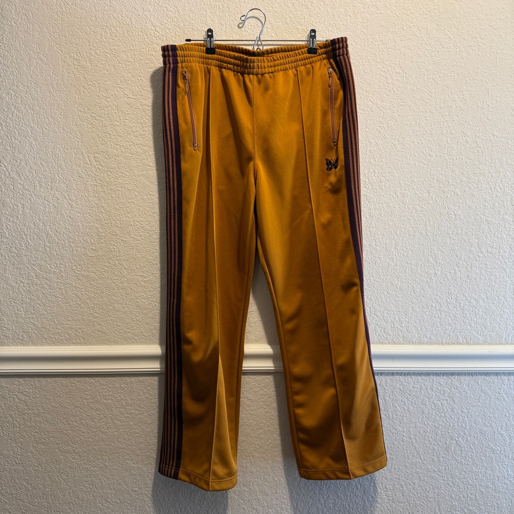 Needles Narrow Track Pants Mustard Color Size L